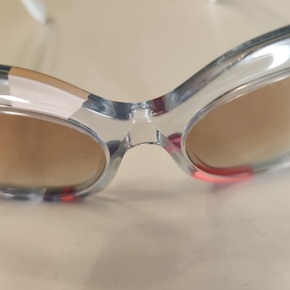 Fendi Designer Sunglasses FF0179-TKVE6 in Azure Crystal 53mm Authentic Oversized - Picture 10 of 15